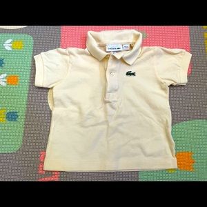 Pre-owned Lacoste baby size 1 year polo shirt
